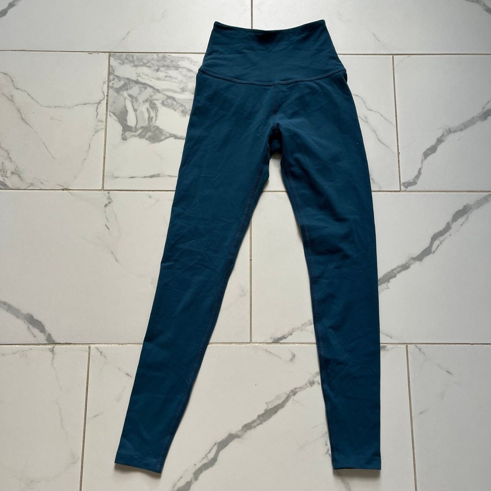 Beyond Yoga teal blue leggings sz small